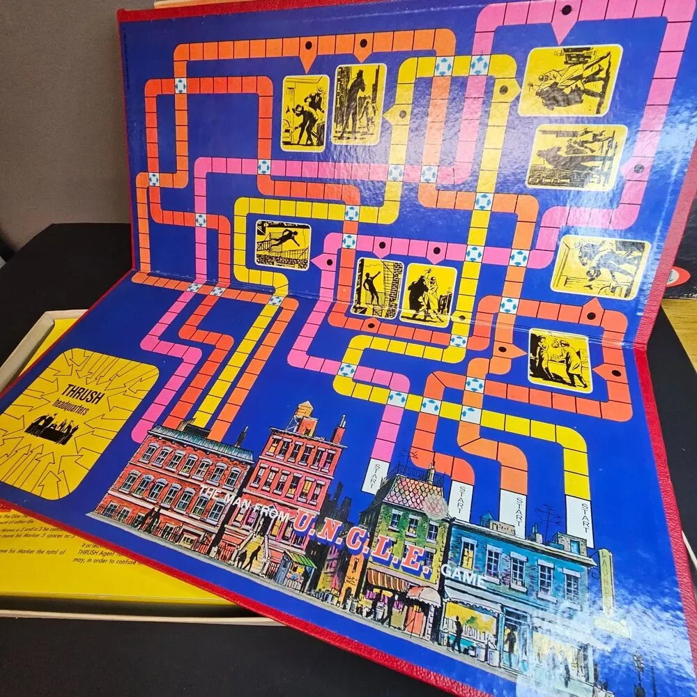 Vtg 1965 The Man from U.N.C.L.E. Board Game by Ideal Complete
